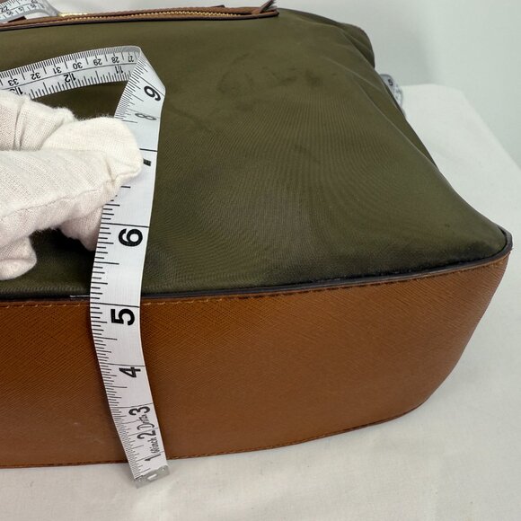 MK Michael Kors Kempton Nylon Tote Army Green - Picture 7 of 11